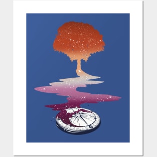 Lesbian Tree LGBT Gay Pride Flag Posters and Art